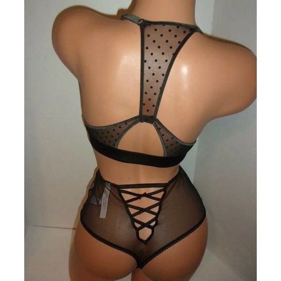 32D•NEW •Victoria's Secret perfect shape push up bra & high waist thong(SM - Picture 3 of 5